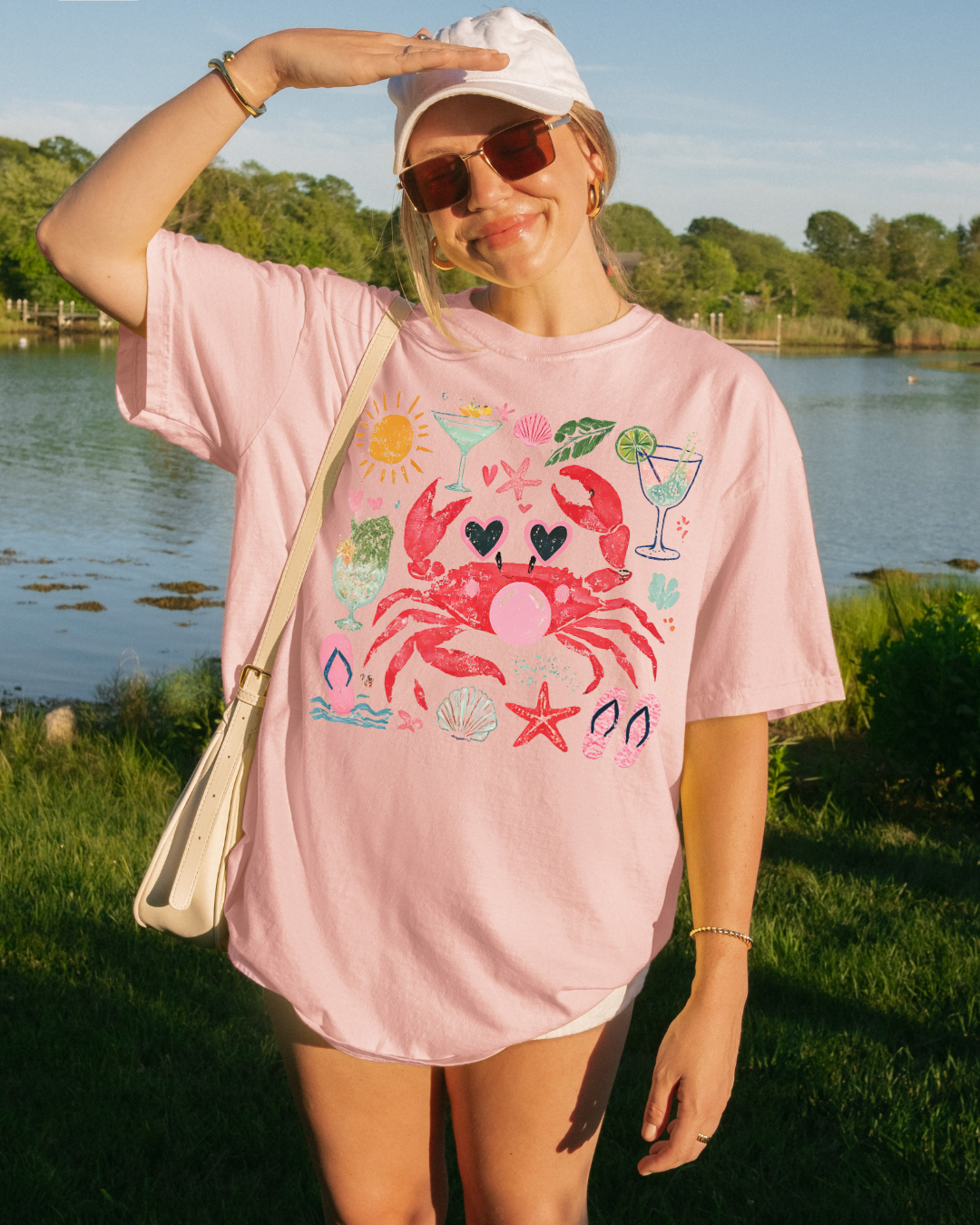 Girly Crab Tee | Comfort Colors