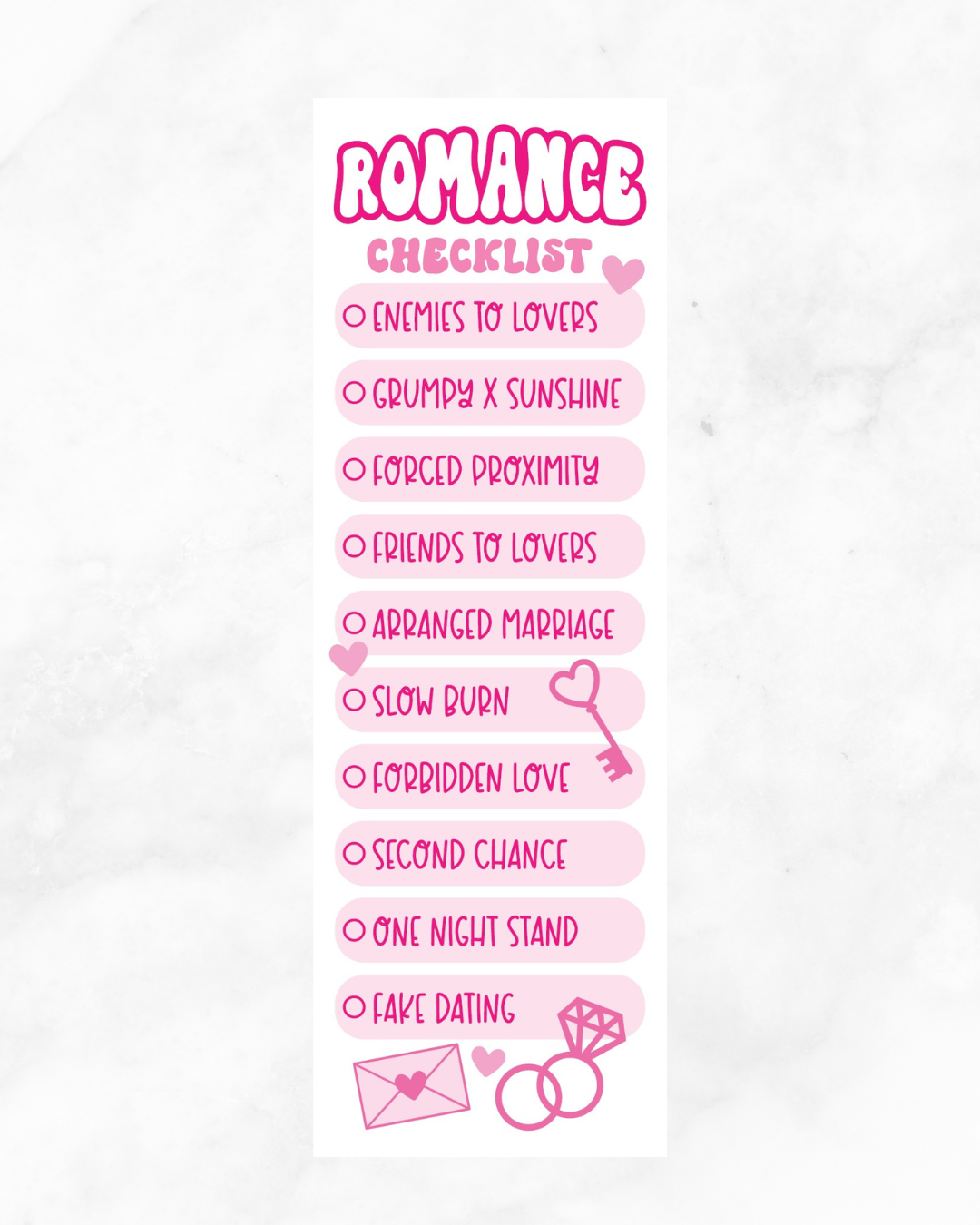 Romance Bookmark