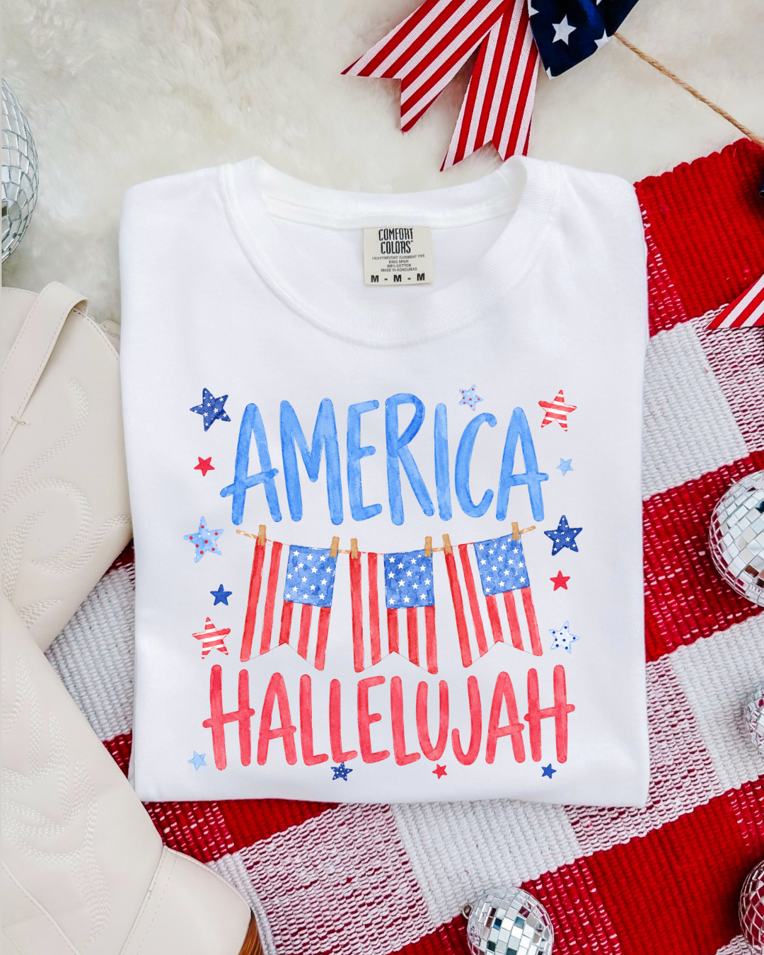 America Hallelujah Tee | Comfort Colors