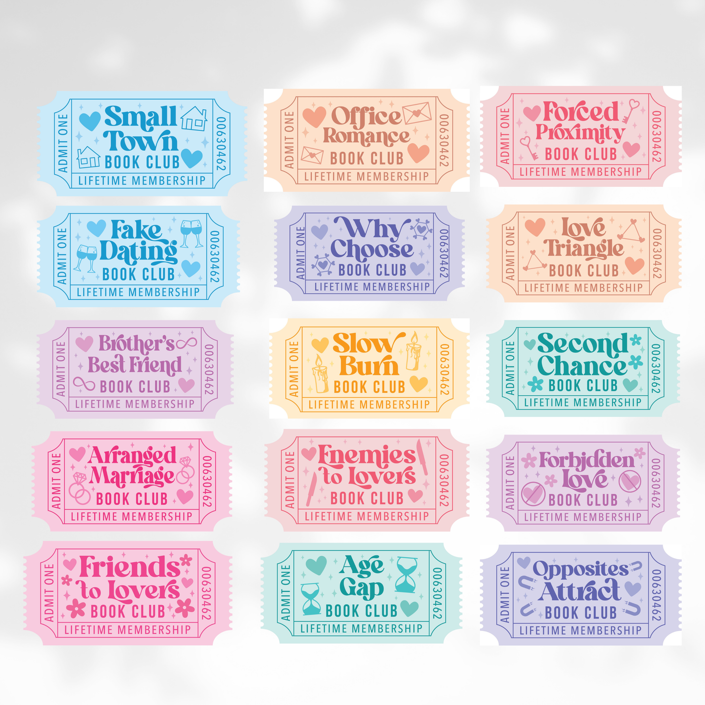 Book Club Lifetime Membership Sticker